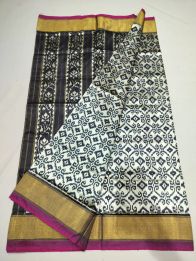 PUSNIDSS5Y06NCCD18- Ikat silk saree