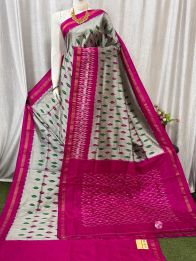 PASKILWS5Y10XEDC02- light weight Ikat silk saree