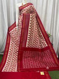 PASKILWS5Y10XEDC05- light weight Ikat silk saree