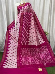 PASKILWS5Y10XEDC07- light weight Ikat silk saree