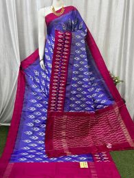 PASKILWS5Y10XEDC09- light weight Ikat silk saree