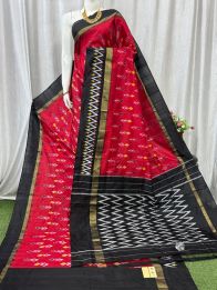 PASKILWS5Y10XEDC11- light weight Ikat silk saree