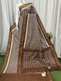 PASKILWS5Y10XEDC12- light weight Ikat silk saree
