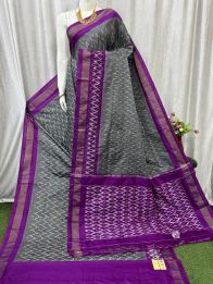 PASKILWS5Y10XEDC23- light weight Ikat silk saree