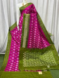 PASKILWS5Y10XEDC24- light weight Ikat silk saree