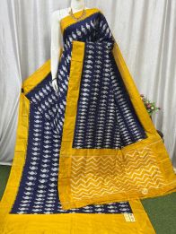 PASKILWS5Y10XEDC31- light weight Ikat silk saree