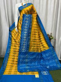 PASKILWS5Y10XEDC38- light weight Ikat silk saree
