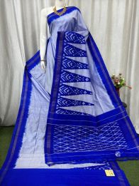 PASKILWS5Y10XEDC40- light weight Ikat silk saree