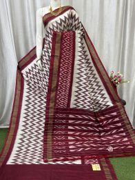 PASKILWS5Y10XEDC41- light weight Ikat silk saree
