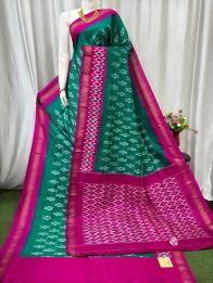 PASKILWS5Y10XEDC46- light weight Ikat silk saree