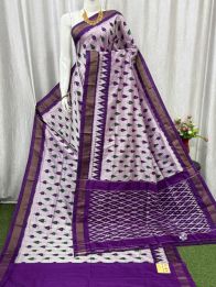 PASKILWS5Y10XEDC58- light weight Ikat silk saree