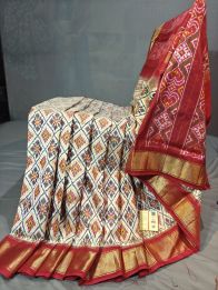 PGMRIDSS5Y09NICD05- Ikat silk saree