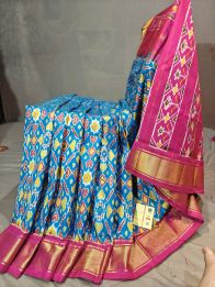 PGMRIDSS5Y09NICD07- Ikat silk saree
