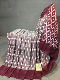 PGMRILWS5Y10SFCD07- light weight Ikat silk saree