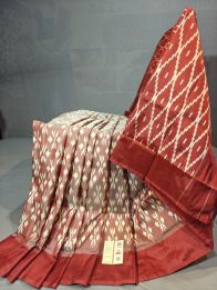 PGMRILWS5Y10SFCD16- light weight Ikat silk saree