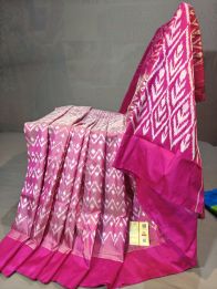 PGMRILWS5Y10SFCD21- light weight Ikat silk saree
