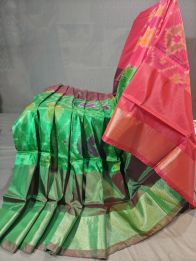 PGMRISSS5Y10ISDC03- Ikat soft silk saree