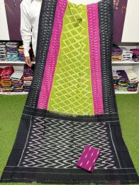 PSRGICTS5Y11INDC68- Ikat cotton saree