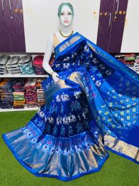PSRGIDSS5Y09BBCD52- Ikat silk saree