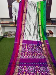 PSRGIDSS5Y10TZDC14- Ikat silk saree