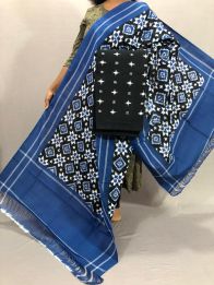PSSIC2PS5Y10ZFCD23- Double ikat cotton salwar set