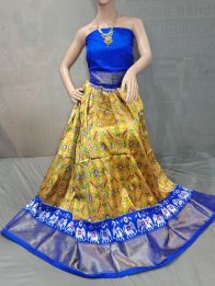 PGMRFSLG5Y18SZCD06- Free Size Ikat Silk Lehenga