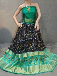 PGMRFSLG5Y18SZCD08- Free Size Ikat Silk Lehenga