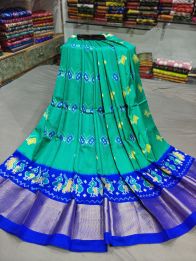 PGMRFSLG5Y18SZCD37- Free Size Ikat Silk Lehenga