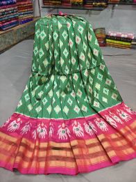 PGMRFSLG5Y18SZCD38- Free Size Ikat Silk Lehenga