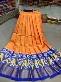 PGMRFSLG5Y18SZCD43- Free Size Ikat Silk Lehenga