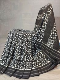 PGMRICTS5Y11SBDC03- Double Ikat cotton saree