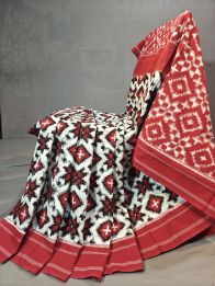 PGMRICTS5Y11SBDC08- Double Ikat cotton saree