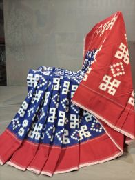 PGMRICTS5Y11SBDC10- Double Ikat cotton saree