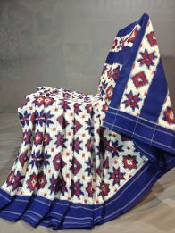 PGMRICTS5Y11SBDC11- Double Ikat cotton saree