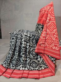 PGMRICTS5Y11SBDC12- Double Ikat cotton saree