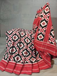 PGMRICTS5Y11SBDC14- Double Ikat cotton saree