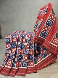 PGMRICTS5Y11SBDC19- Double Ikat cotton saree