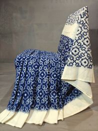 PGMRICTS5Y11SBDC20- Double Ikat cotton saree
