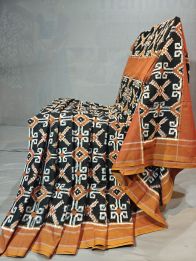 PGMRICTS5Y11SBDC21- Double Ikat cotton saree