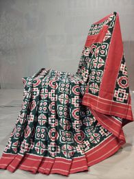 PGMRICTS5Y11SBDC22- Double Ikat cotton saree