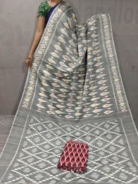PGMRICTS5Y12INCD35- Ikat cotton saree