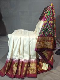 PGMRIDSS5Y12BXDC09- Ikat silk saree