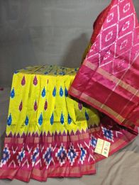 PGMRILWS5Y12XEDC07- light weight Ikat silk saree
