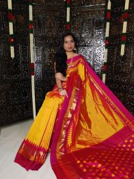 PGMRILWS5Y12XEDC22- light weight Ikat silk saree