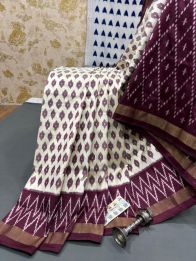 PRMHILWS5Y12XEDD01- light weight Ikat silk saree