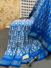 PRMHILWS5Y12XEDD02- light weight Ikat silk saree