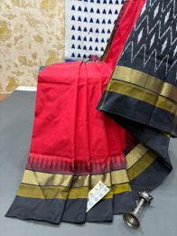 PRMHILWS5Y12XEDD09- light weight Ikat silk saree