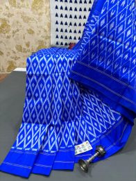 PRMHILWS5Y12XEDD15- light weight Ikat silk saree