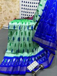 PRMHILWS5Y12XEDD17- light weight Ikat silk saree
