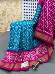 PRMHILWS5Y12XEDD18- light weight Ikat silk saree